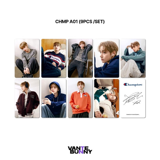 BTS V Taehyung x Champion Fanmade Photocards