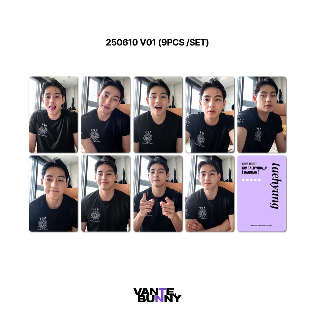 BTS V Taehyung 2025 WV Live Fanmade Photocards