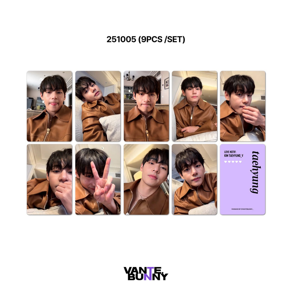 BTS V Taehyung 2025 WV Live Fanmade Photocards