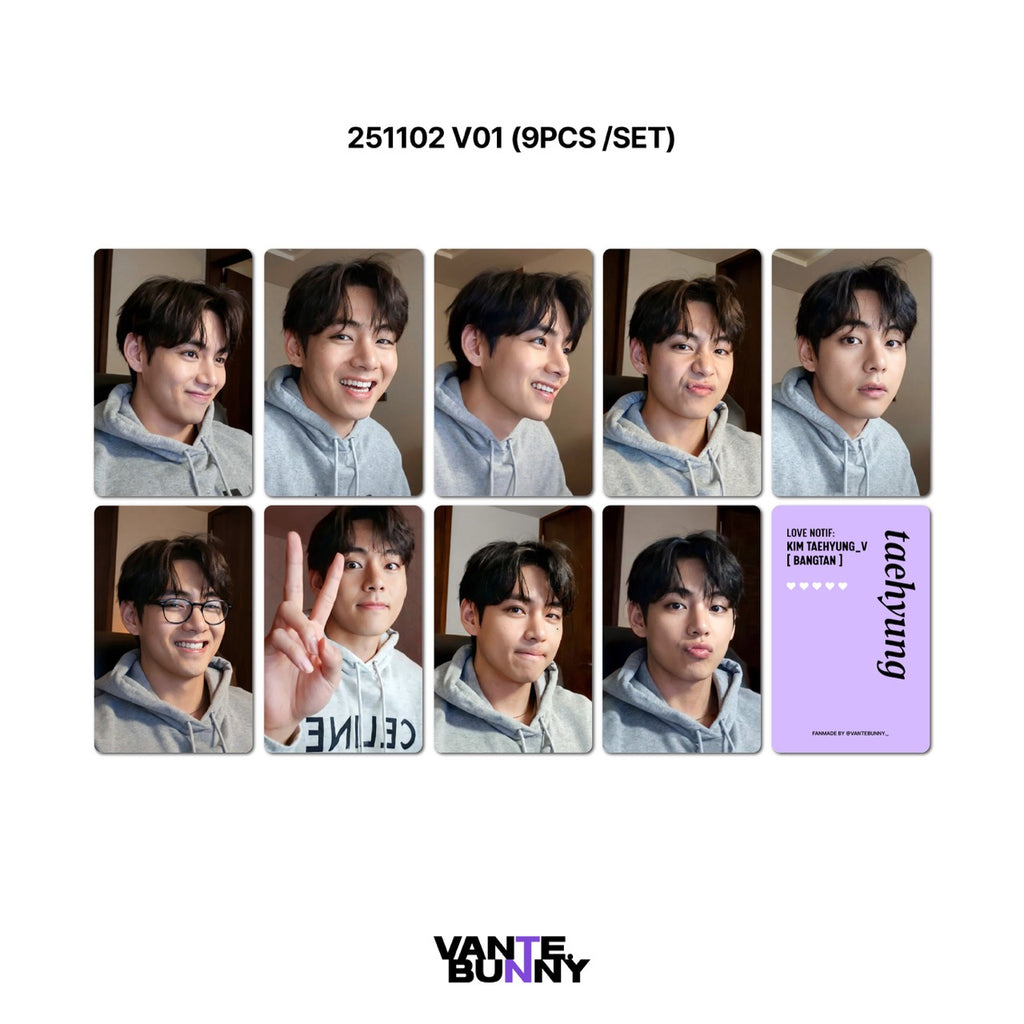 BTS V Taehyung 2025 WV Live Fanmade Photocards