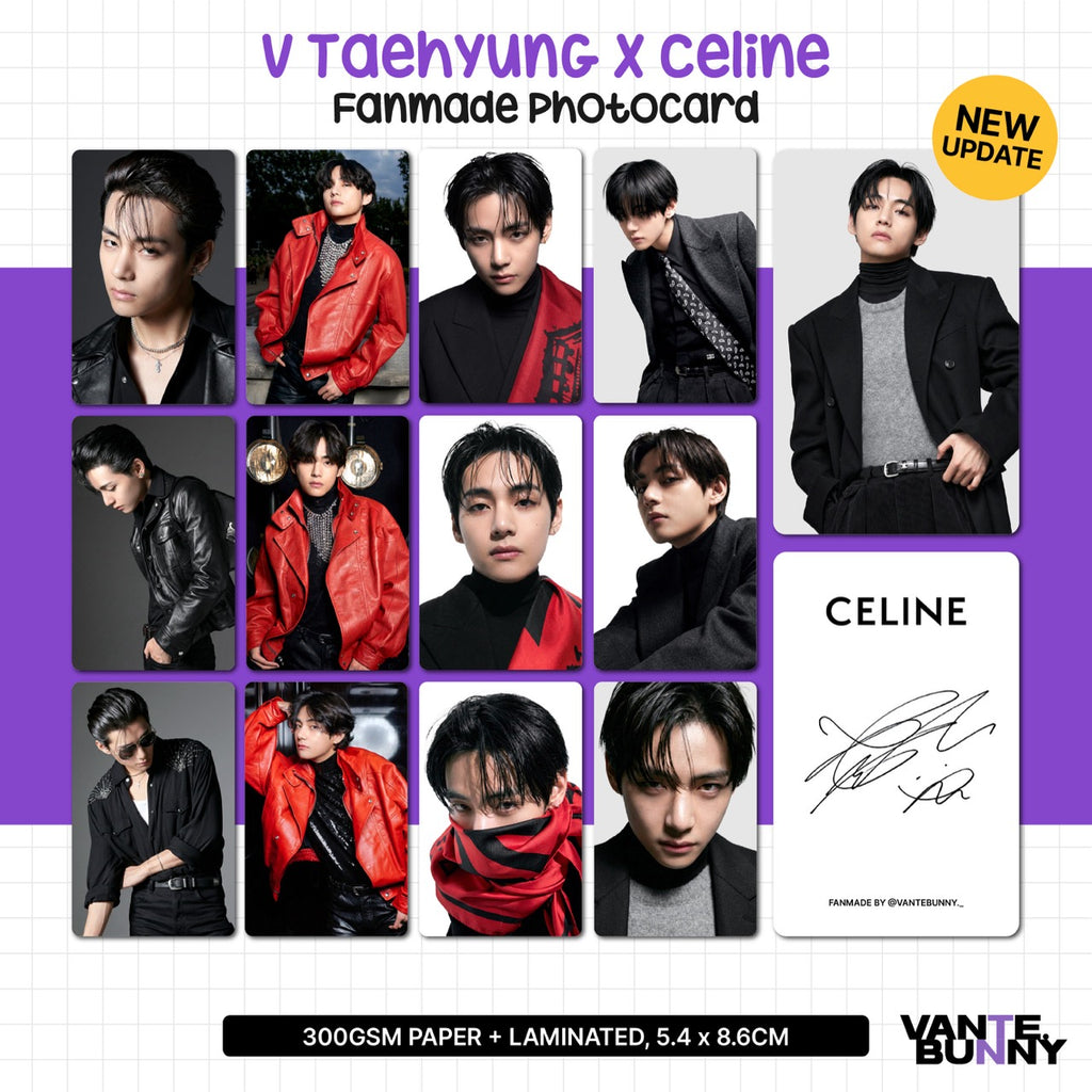 BTS V Taehyung Cline Fanmade Photocards