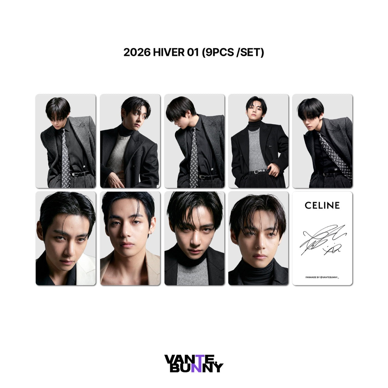 BTS V Taehyung Cline Fanmade Photocards