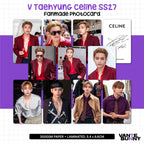 BTS V Taehyung Celine SS27 Fanmade Photocards