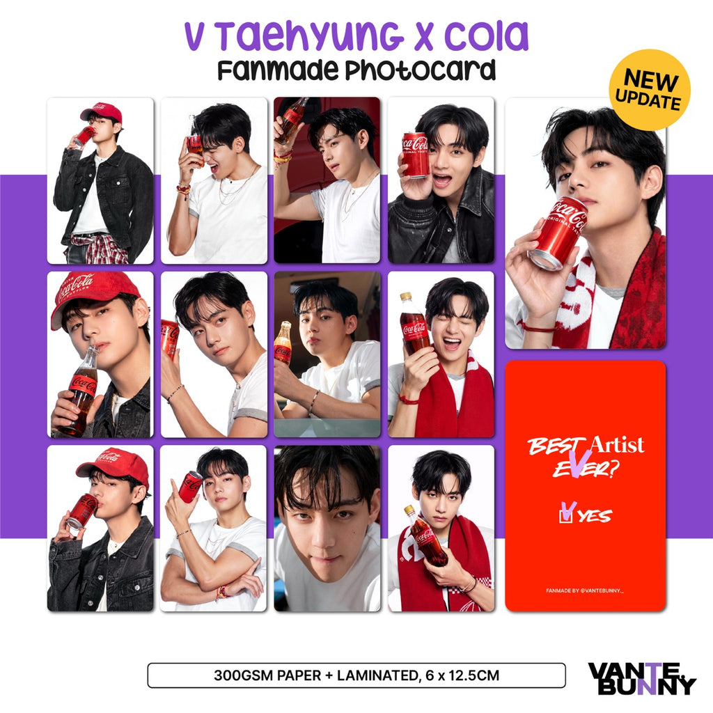 BTS V Taehyung x Cola Fanmade Photocards