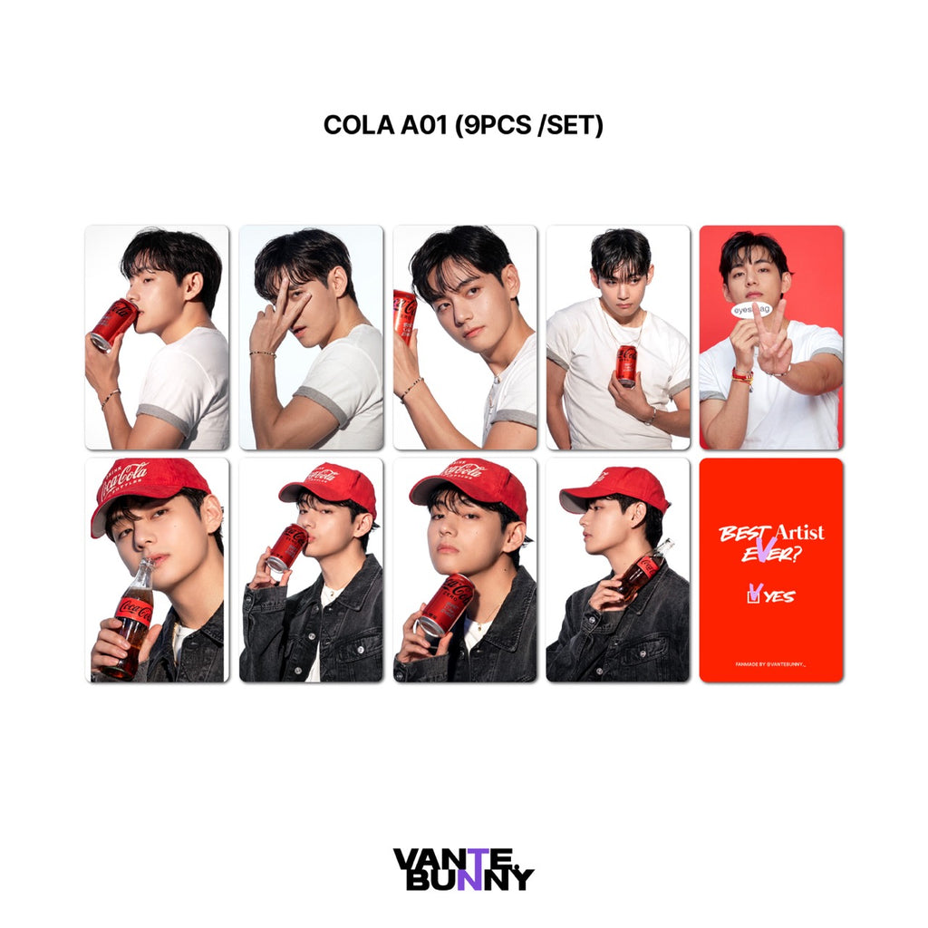 BTS V Taehyung x Cola Fanmade Photocards