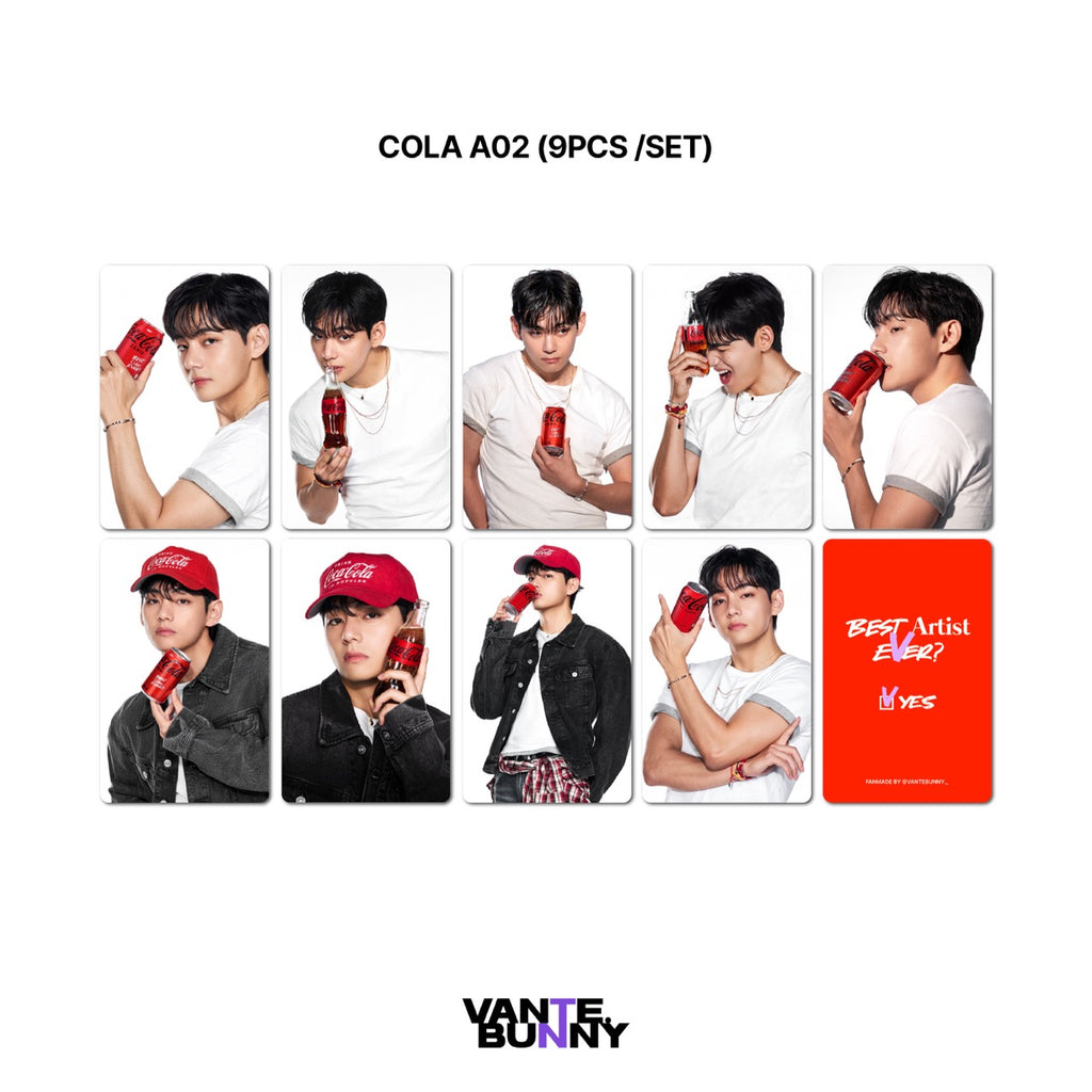 BTS V Taehyung x Cola Fanmade Photocards