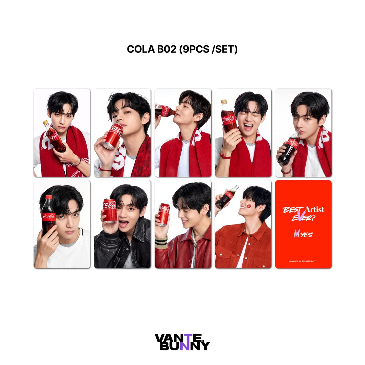 BTS V Taehyung x Cola Fanmade Photocards