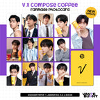 BTS V Taehyung x Compose Coffee Fanmade Photocards