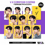 BTS V Taehyung x Compose Coffee Fanmade Photocards