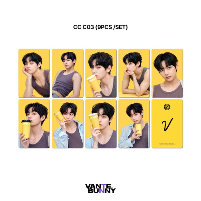 BTS V Taehyung x Compose Coffee Fanmade Photocards