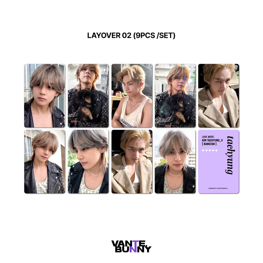 BTS V Taehyung Selca Fanmade Photocards - Part 3