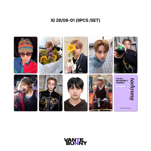 BTS V Taehyung thv IG Post Fanmade Photocards