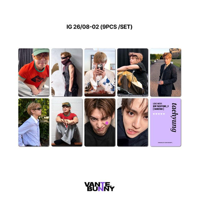 BTS V Taehyung thv IG Post Fanmade Photocards