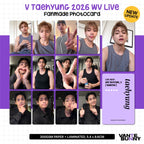 BTS V Taehyung 2026 WV Live Fanmade Photocards