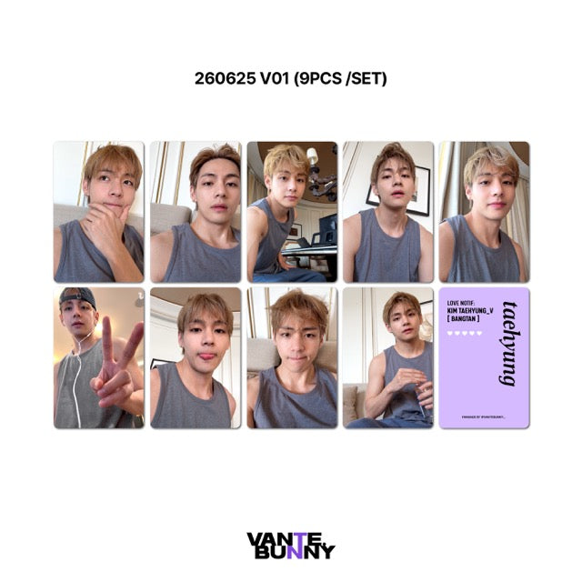BTS V Taehyung 2026 WV Live Fanmade Photocards