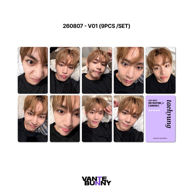 BTS V Taehyung 2026 WV Live Fanmade Photocards