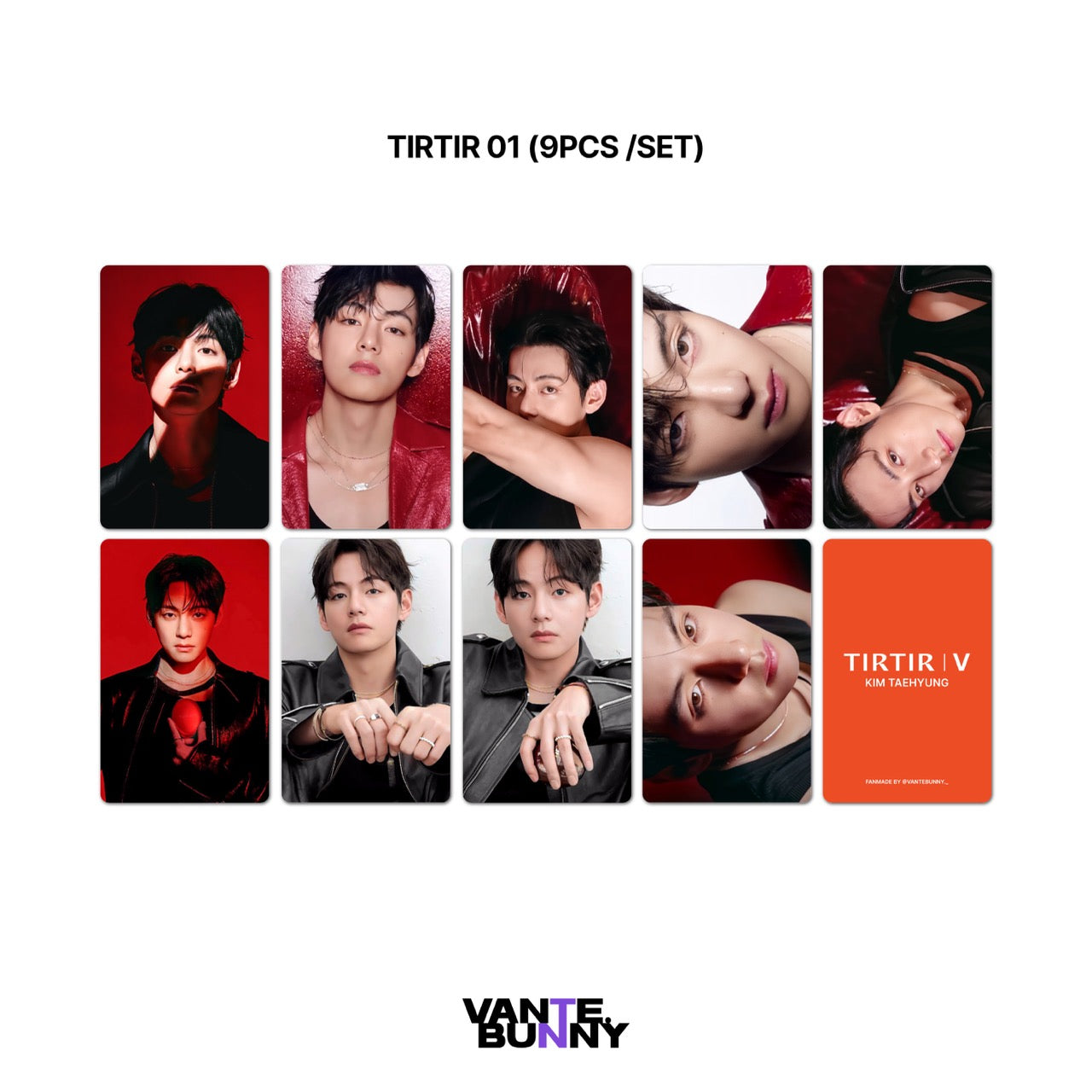 BTS V Taehyung x Tirtir / Yunth Fanmade Photocards