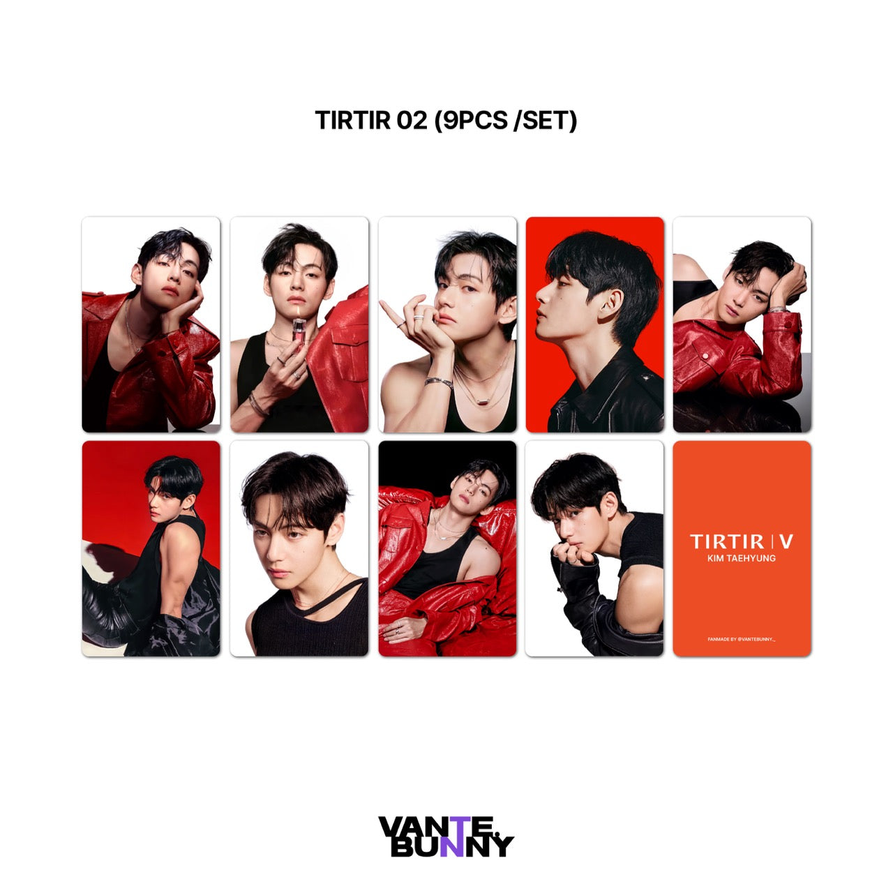 BTS V Taehyung x Tirtir / Yunth Fanmade Photocards