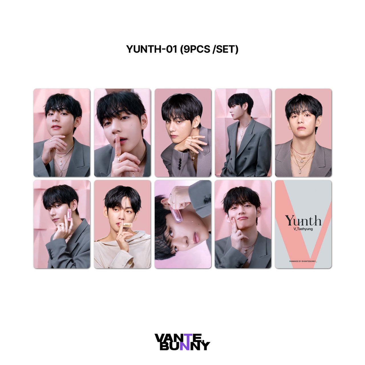 BTS V Taehyung x Tirtir / Yunth Fanmade Photocards