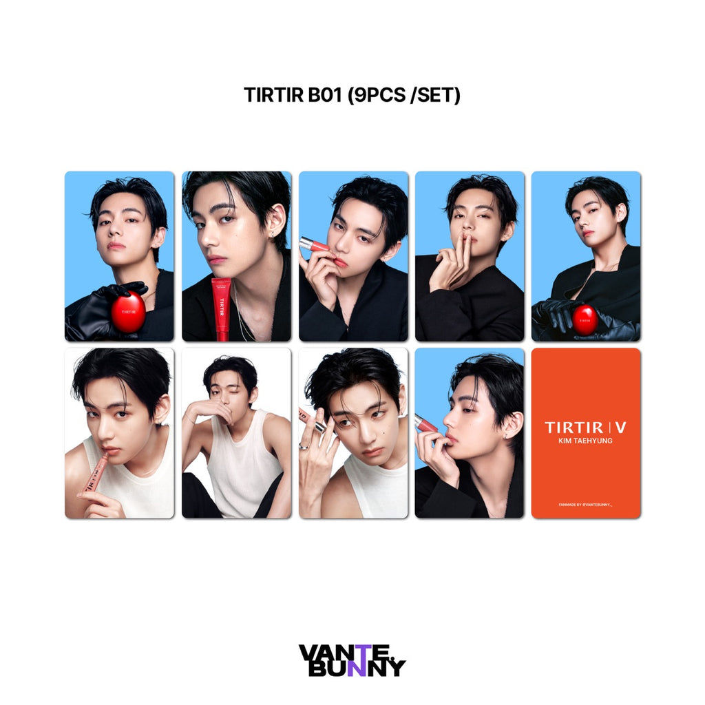 BTS V Taehyung x Tirtir Fanmade Photocards