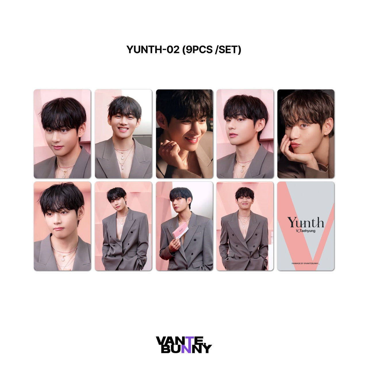 BTS V Taehyung x Tirtir / Yunth Fanmade Photocards